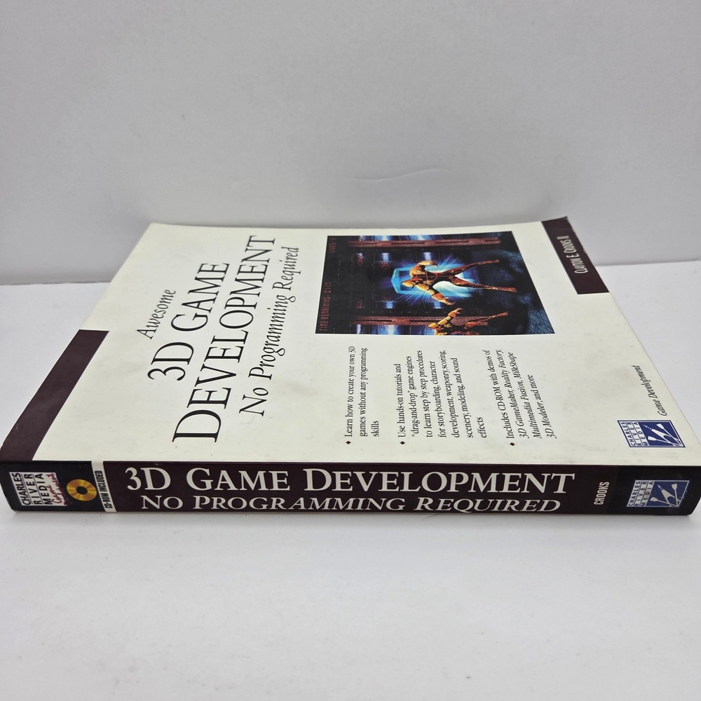 Awesome 3D Game Development No Programming Required Book CD Clayton Crooks 2004 - Picture 2 of 7